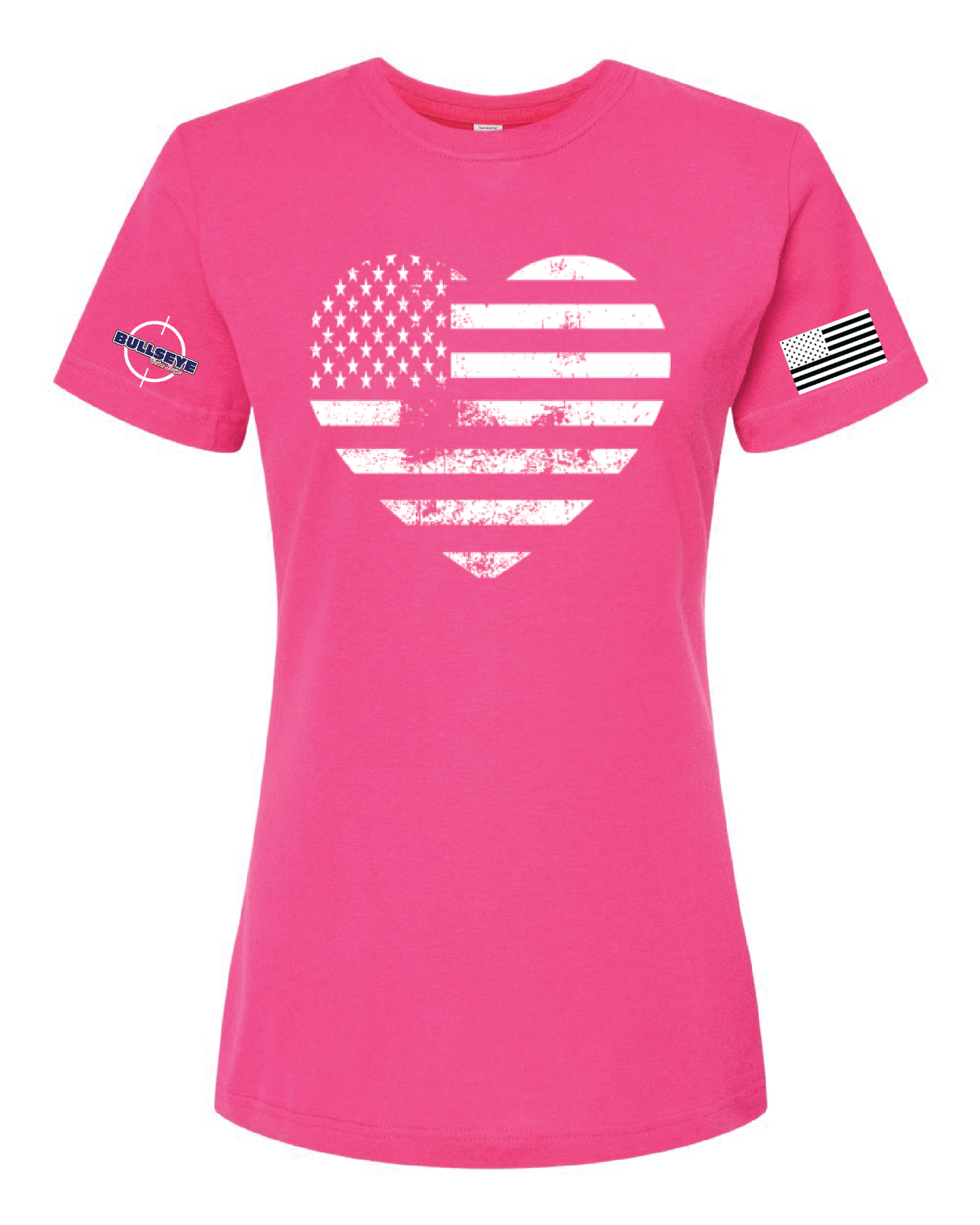 Ladies Heart Flag Tee