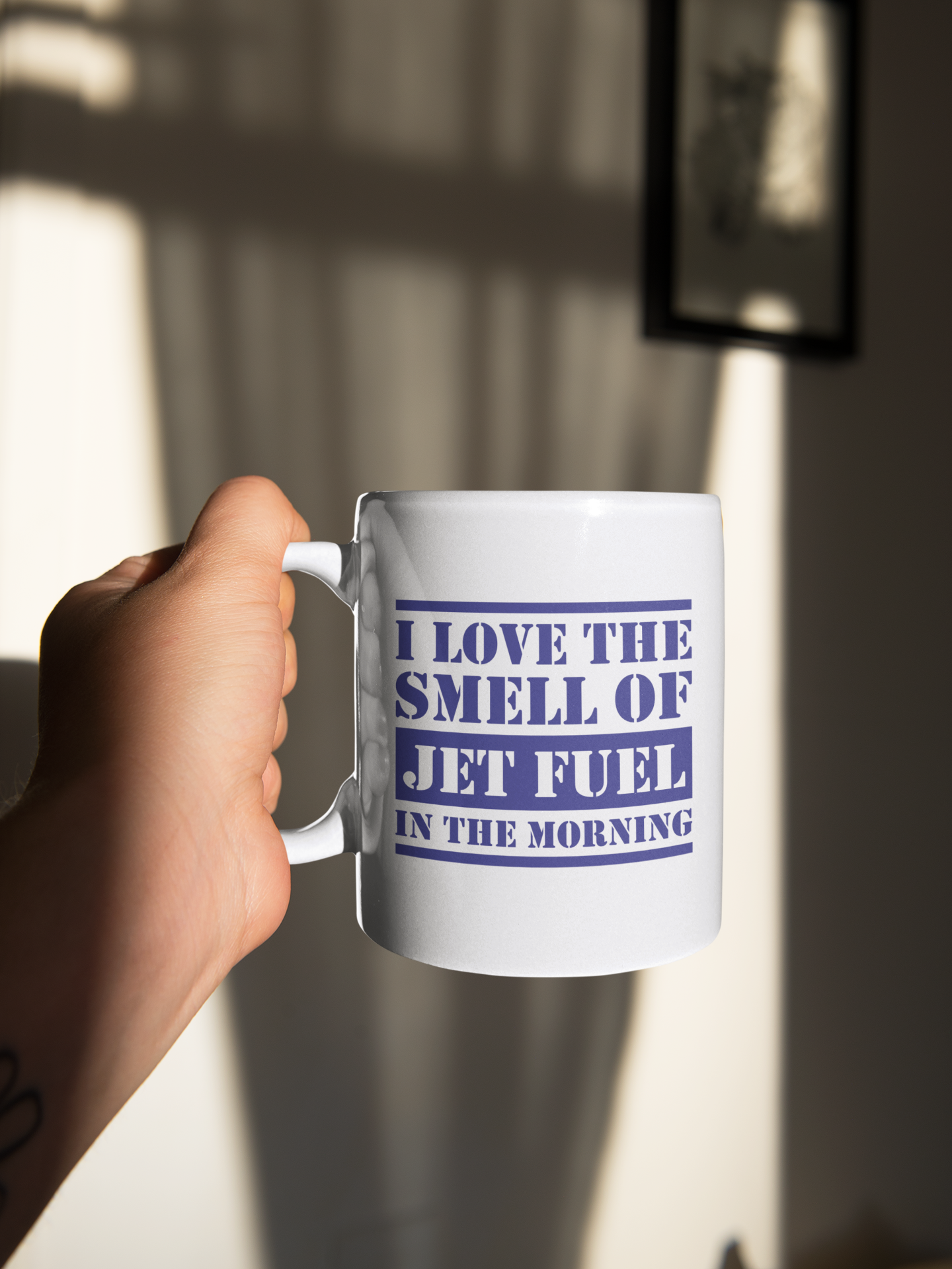 I Love the Smell of Jet Fuel in the Morning - Large 15 oz Coffee Mug